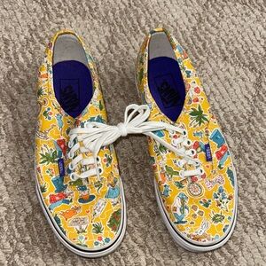 Alice in wonderland Vans Colorful Graphic Yellow Sneakers